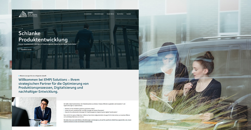 EMPJ Solutions — korporativni web za industrijski consulting