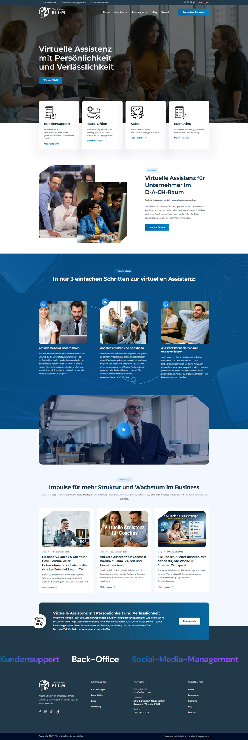 Elli-M — web za virtualnu asistenciju na DACH tržištu
